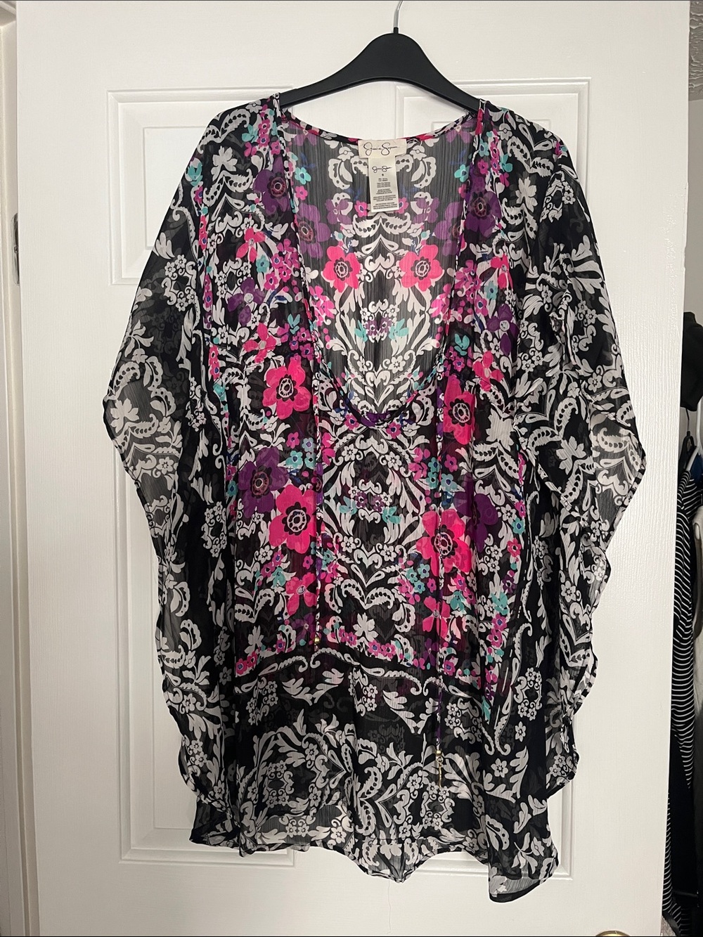 Jessica Simpson coverup Tunic with Pink & Purple accents